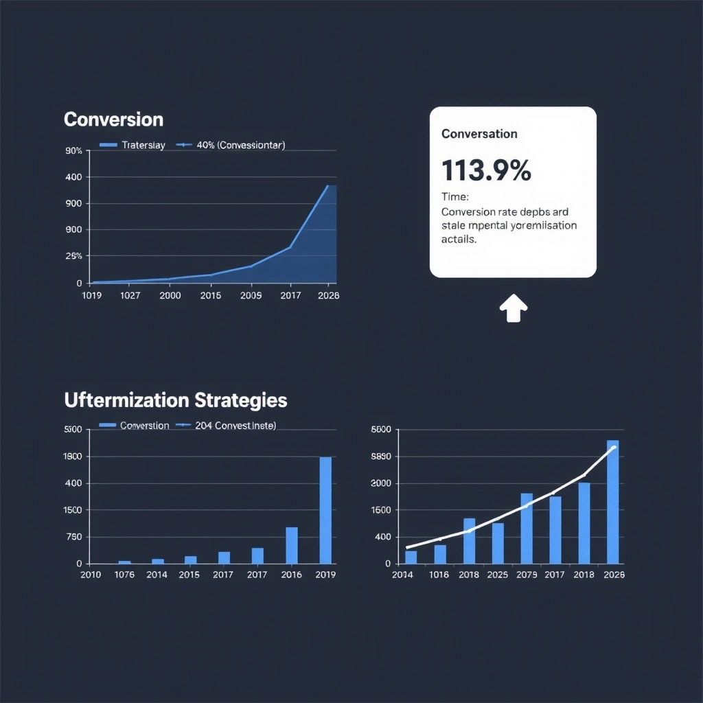 Grafy ukazující nárůst konverzního poměru po optimalizaci